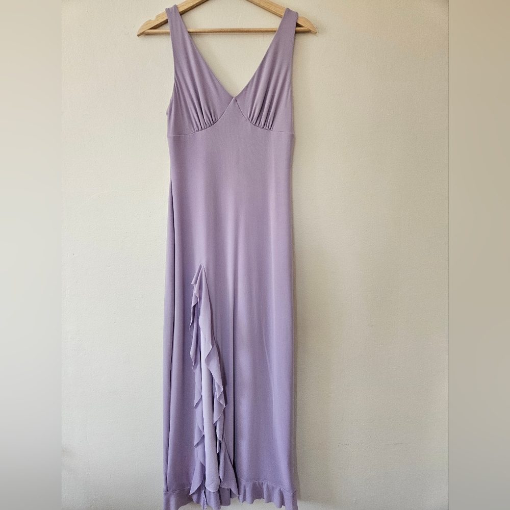 NWOT Women's Lavender Sleeveless V-Neck Maxi Dress